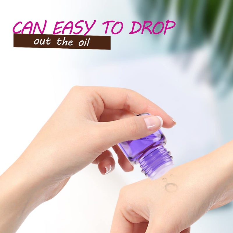 Wresty 1ml(1/4 Dram) Gift Package Glass Vial Mixcolor Essential Oils Bottles Mini Glass Bottles Sample Vials With Label And Droppers (100-Pack) - Image 4