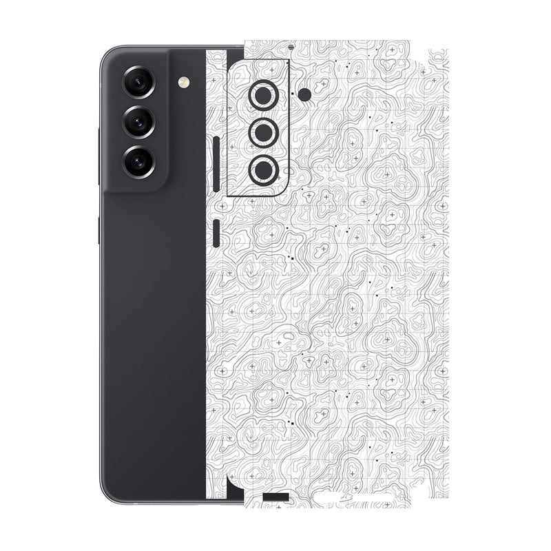 90STETHIX Compatible for Samsung Galaxy S21 FE (5G) Mobile Back Skin Screen Guard Protector (Coverage - Back+Camera+Sides) (Design-6) (147) - Image 1