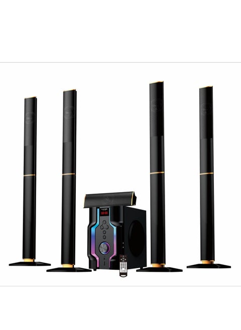 Platinum Home Theater System, - Black with Bluetooth - Memory Card port - USB port And Remote Model AH-1030