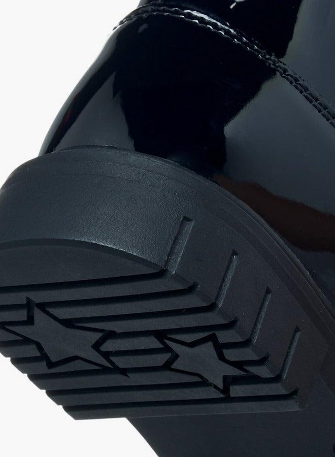 جونيورز أحذية الكاحل بزخارف زهور وإغلاق بسحاب - Image 5