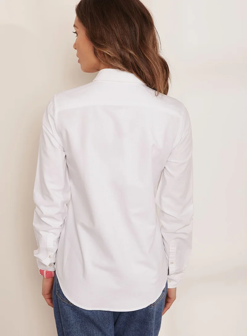 LACOSTE Logo Embroidered Shirt