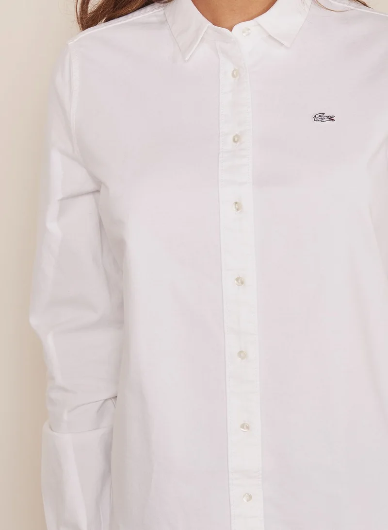 LACOSTE Logo Embroidered Shirt