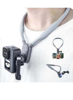 Y&D Magnetic POV Neck Selfie Holder for Phone GoPro, Video Vlog Necklace Collar Chest Shoulder Body Strap Mount Go Pro Max Hero Insta360 DJI Action iPhone Android  - Image 1