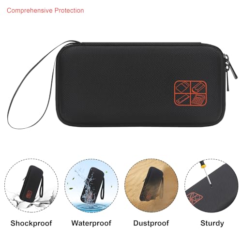 Elonbo Carrying Case for Texas Instruments TI-84 Plus CE/TI-84 Plus/TI-83 Plus/TI-83 Plus CE Color Graphing Calculator, Extra Mesh Pocket Fits Charging Cable Charger Manual, Black - Image 3