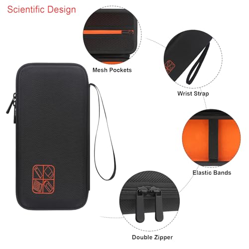 Elonbo Carrying Case for Texas Instruments TI-84 Plus CE/TI-84 Plus/TI-83 Plus/TI-83 Plus CE Color Graphing Calculator, Extra Mesh Pocket Fits Charging Cable Charger Manual, Black - Image 4
