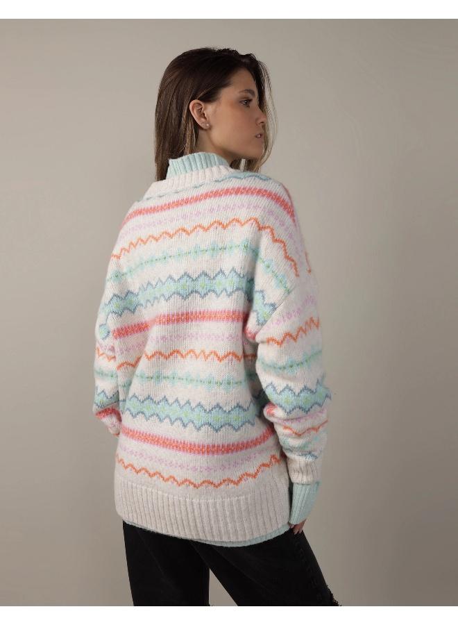 American Eagle Crew Neck Knitted Sweater - Image 4