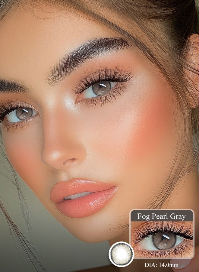 سيدة جديدة عدسات لاصقة ملونة رمادية من فريش ليدي للاستخدام السنوي - Image 4