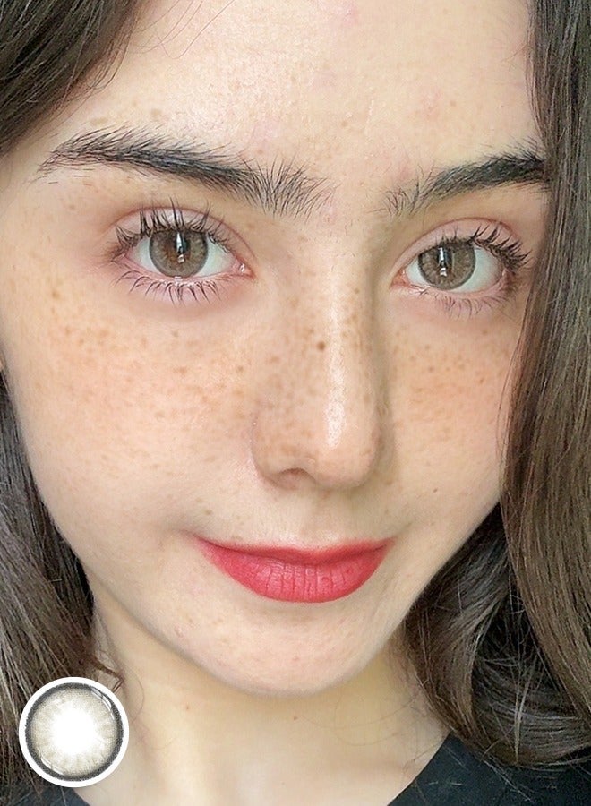 سيدة جديدة عدسات لاصقة ملونة رمادية من فريش ليدي للاستخدام السنوي - Image 1