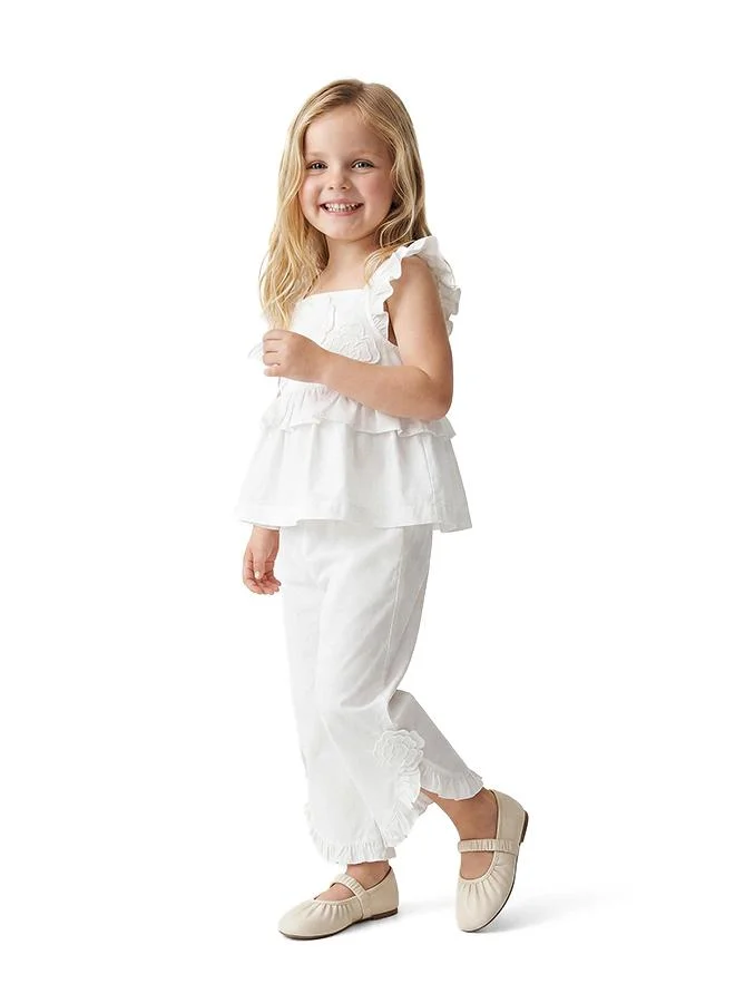 Koton Poplin Ruffle Trousers