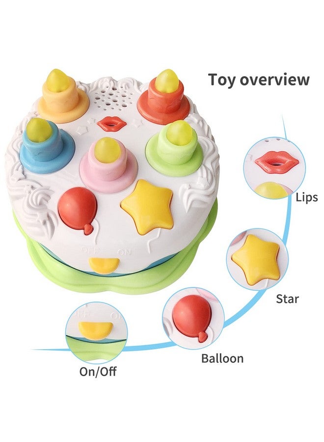Love&Mini Baby Birthday Cake Toy With Candles Music Toy For 2 3 4 5 Years Old Toddler Christmas Gift - Image 2
