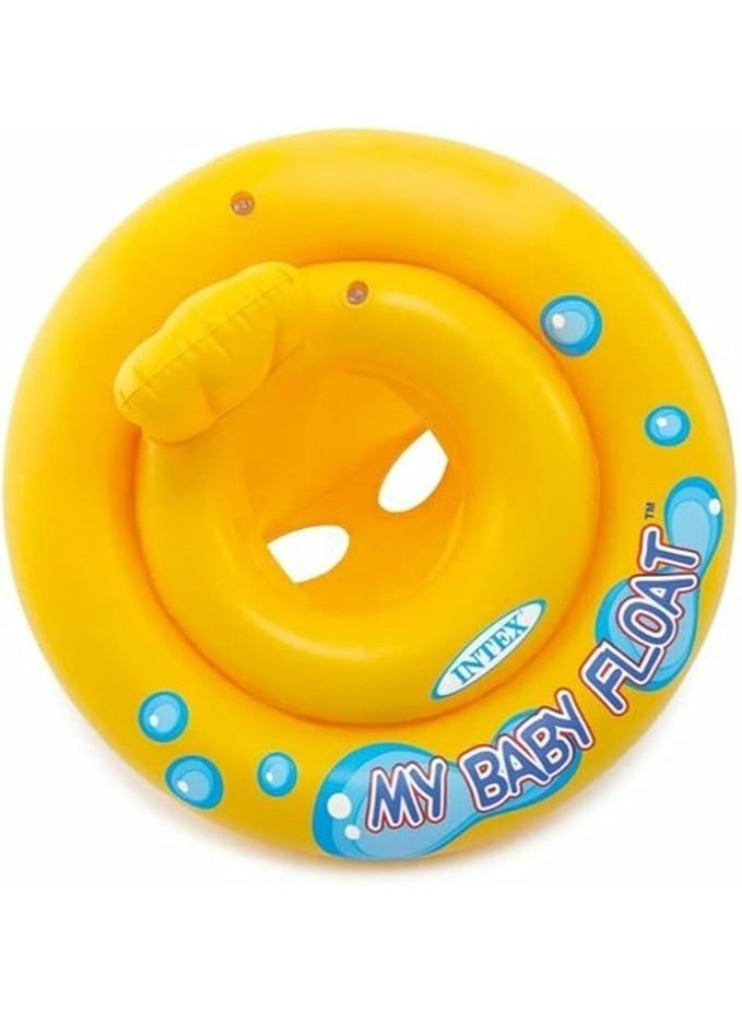 INTEX Intex My Baby Float Inflatable Swimming pool tube Raft, Float Ring Aid Swim Seat 1-3 Ages, 59574 - Image 1