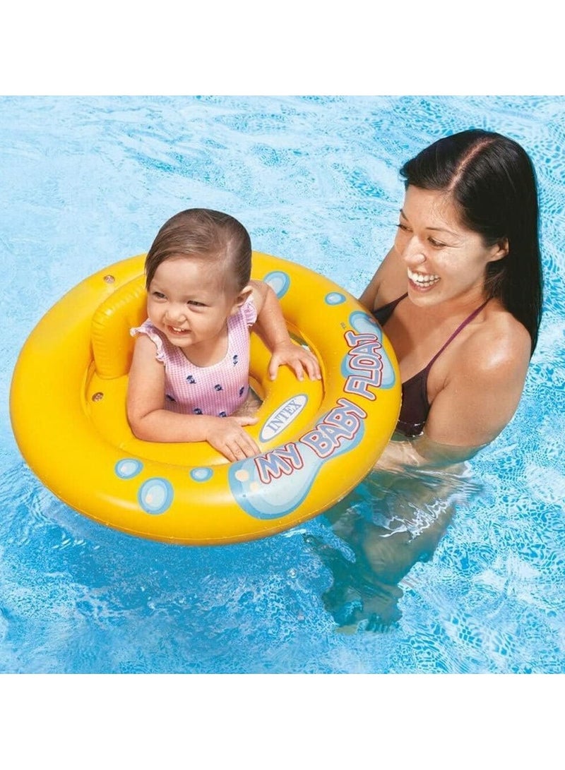INTEX Intex My Baby Float Inflatable Swimming pool tube Raft, Float Ring Aid Swim Seat 1-3 Ages, 59574 - Image 2