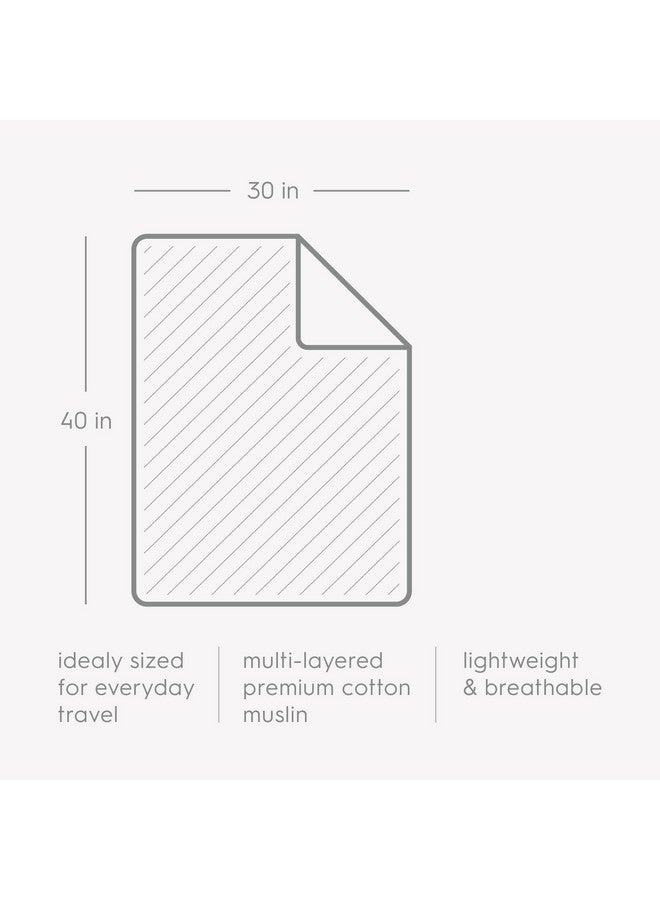 Little Unicorn Newborn Receiving Quilt | Ultra- Soft, Multi-Layered Muslin Fabric | Gift for Newborns & on-The-go (Shooting Stars) - Image 4