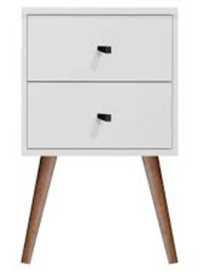 JB  MOVEIS Bed Side Table. w/ drawer  800 x 335 x 60. White Color  - Image 1