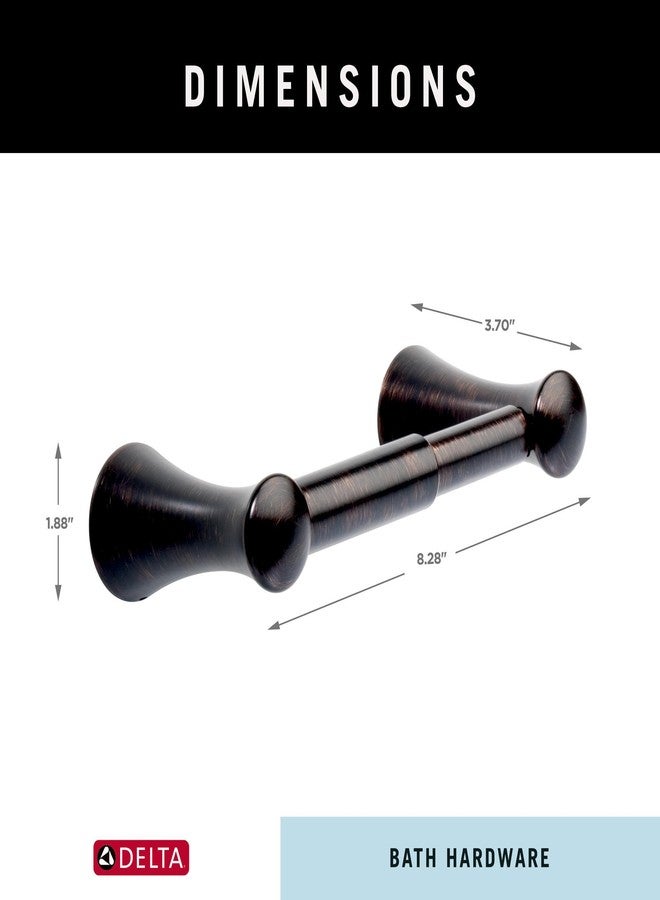 Delta Lahara (1-Pack) Toilet Paper Holder Venetian Bronze Tissue Roll Holder for Bathroom Organization and Storage Spring Loaded Toilet Tissue Holder Wall Bathroom Accessories D73850-RB - Image 5