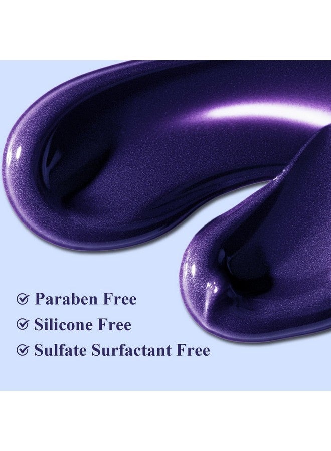 danliss Sulfate Free - Purple Shampoo and Conditioner Set for Women 5.29 Oz for Blonde, Brassy Hair - Hydrating Repair and After Bleach Treatment for Damaged and Dry Hair Adds, Shine, Elasticity - Image 5