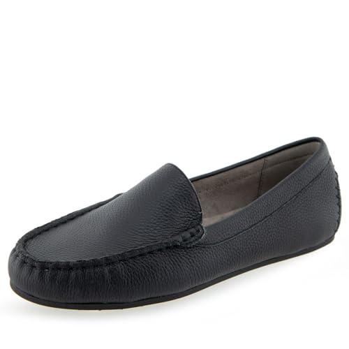Aerosoles - Women's Over Drive Slip-on Loafer - Casual Comfort Style Moccasin with Memory Foam Footbed (5.5M - Black Leather) - Image 1