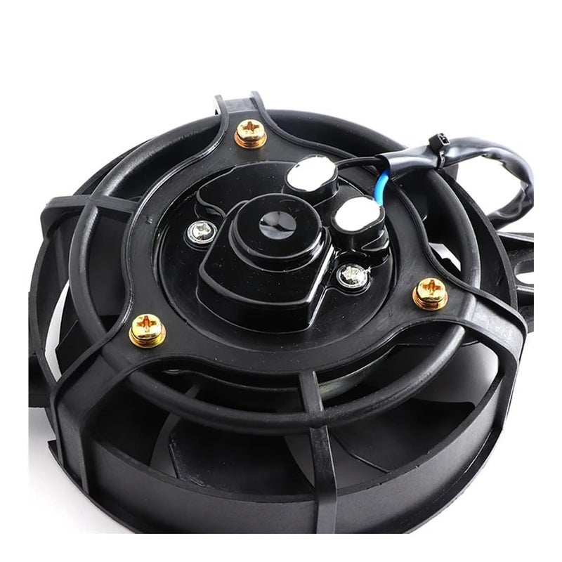 12 فولت مبرد زيت محرك دراجة نارية مروحة تبريد كهربائية للمشعاع اللون ب مناسب لـ هو ياماها سوزوكي كاواساكي ATV موتوكروس قطع غيار بديلة - Image 4