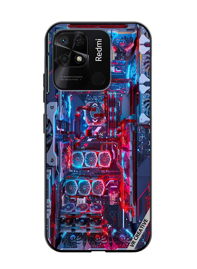 VR CREATIVE Protective Case Cover For Xiaomi Redmi 10C Cpu Board Design Multicolour - Image 1
