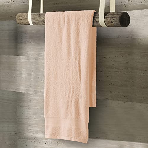 Spread Spain Cotton Towels for Bath | Towels for Bath Large Size | Ring Spun Bath Towel - Soft & Absorbent | 600 GSM | 1 Piece Bath Towel for Men/Women | 70 cms x 140 cms - Peach - Image 2