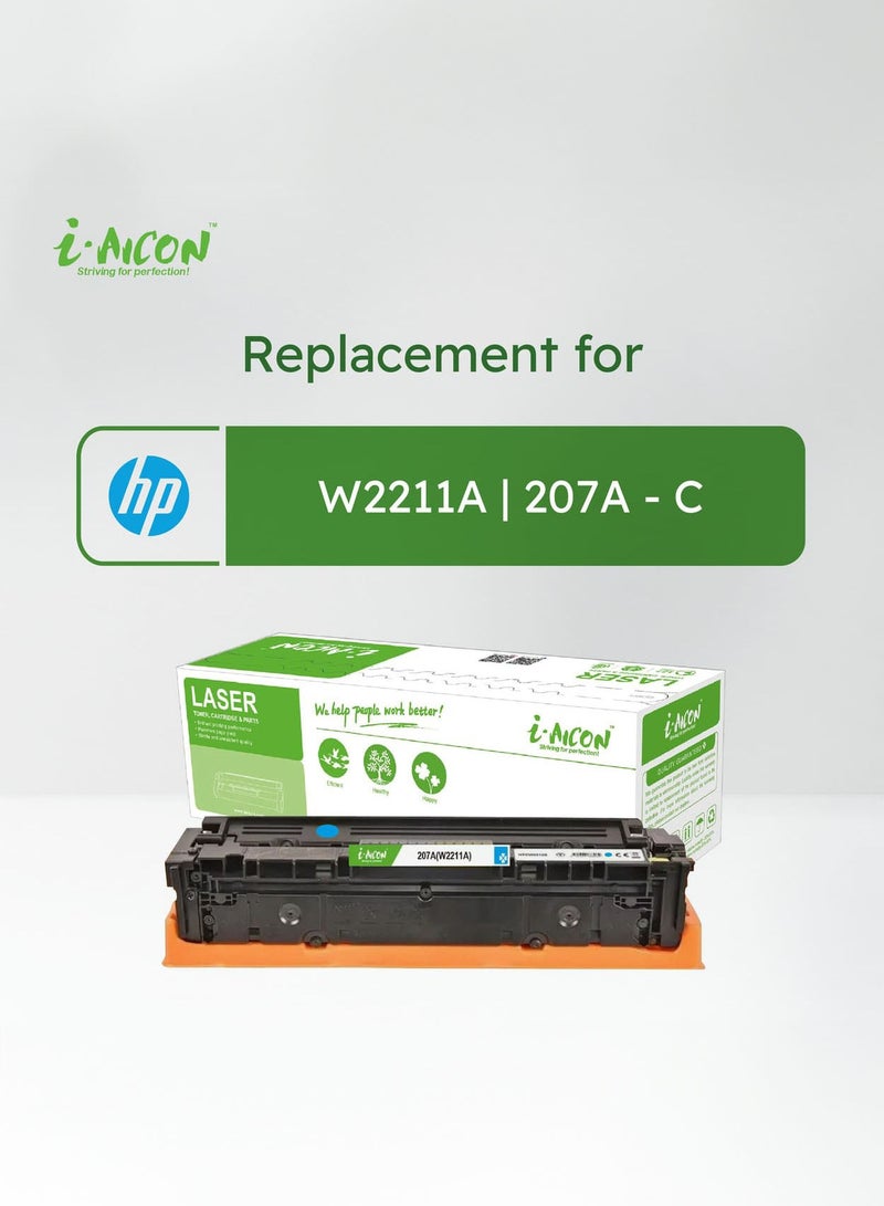 i-AICON ​i-Aicon Compatible Laser Toner Cyan (HP W2211A | 207A) - Image 2