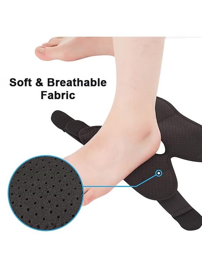 1 Pair Ankle Support Brace, Breathable Neoprene Sleeve, Adjustable Wrap, Foot Sleeve for Arch, Ankle Support for Sprained Foot, Tendonitis, Plantar Fasciitis - Image 1