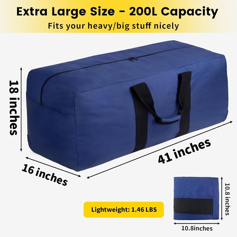 Vorspack Extra Large Duffle Bag for Travel - 100L Duffel Bag for Men Gear Bag for Storage Foldable Weekender Bag for Overnight Camping - Black - Image 1