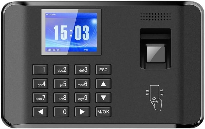 All governorates deliver Clocking in Machine, Intelligent Biometric Fingerprint Password Attendance Machine Time Clock Employee Checking-in Recorder 2.4 inch LCD Screen Field tested quality Global simple assemble options Varied size selections Remote area delivery Stable base Workday cycle fulfillment All space matching look Organized shipment arrange All usage compatible Leakproof sealed Global trendy simple build Upgraded simple practical design Easy transit optimized build Fast warehouse picking Easy handling optimized design Multi-use well optimized build Global standard processed material Precision made Global flexible assemble picks Long term use design Flexible use switching Wear resistant upgraded material Long lifespan Multi-hub shipment dispatch - Image 1