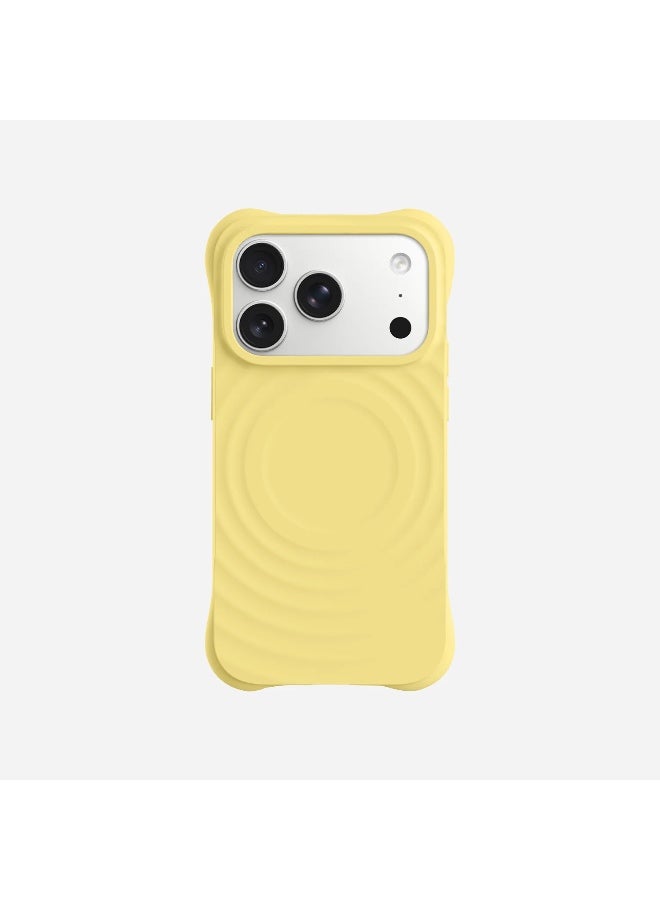 Yellow Soft Silicone Shockproof Phone Case for 17 Pro Max - Image 2