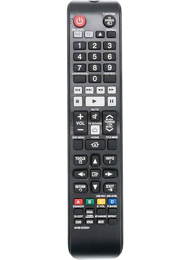 ELTRAZONE Replacement Remote Control AH59-02550A for Samsung Digital Home Theater Systems HT-F445K HT-F450K HT-F453K HT-F455K HT-F450BK HT-F450RK HT-F453BK HT-F453HK HT-F453RK HT-F455BK HT-F455RK HT-F453HBK | Easy Setup | Full Function Support** - Image 1