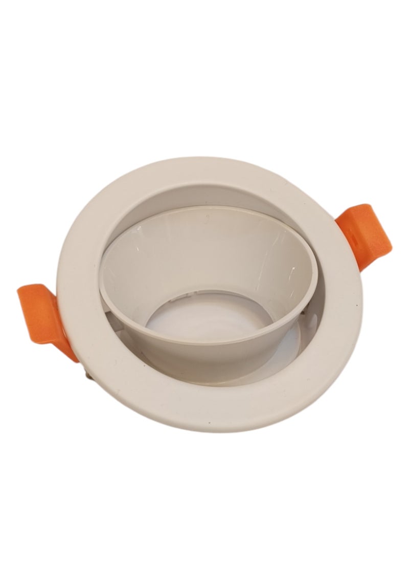ميجامان Spot Light Frame GU10  Round Movable  MQTL1126 R75 1- White  - Image 1