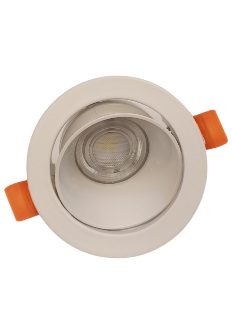 ميجامان Spot Light Frame GU10  Round Movable  MQTL1126 R75 1- White  - Image 5