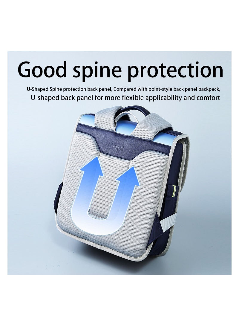 Nohoo Ergonomic Spine Protection School Backpack - Blue - Image 3