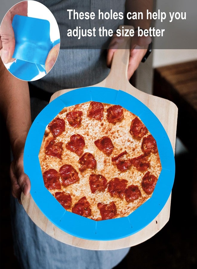 WYMECT 2 Pack Adjustable Pie Crust Shield Silicone Protectors - Bake Crust Protector Cover - Fit 8-11.4 Inch Pies (Blue) - Image 4