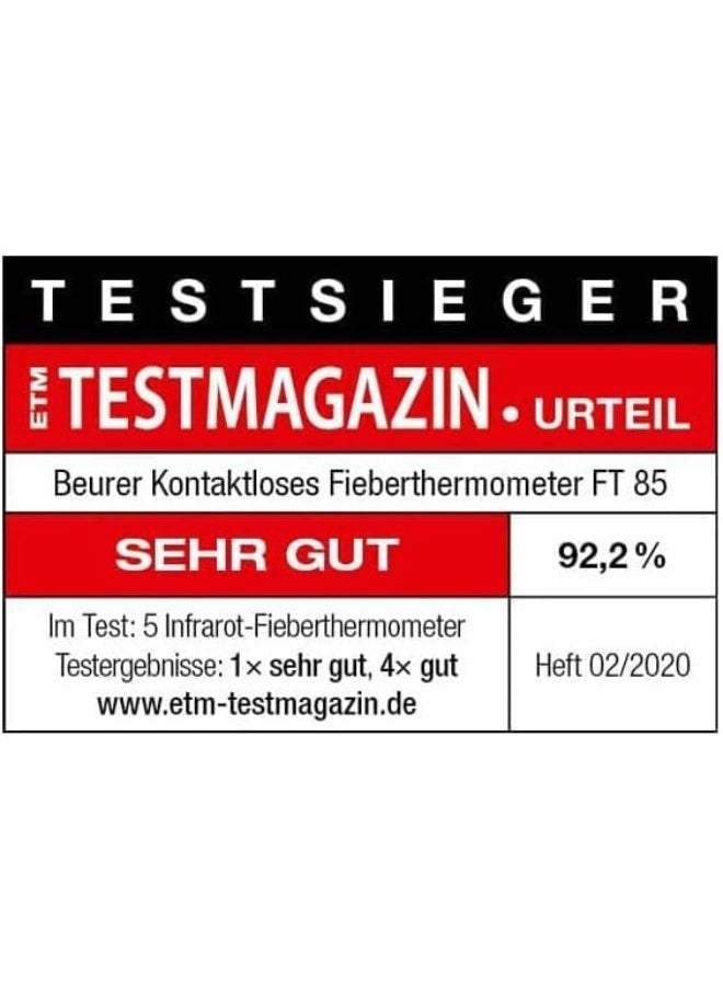 Beurer - FT 85 Non-Contact Infrared Thermometer 3-in-1 Measurement Fever Alarm & Memory Function - Image 1