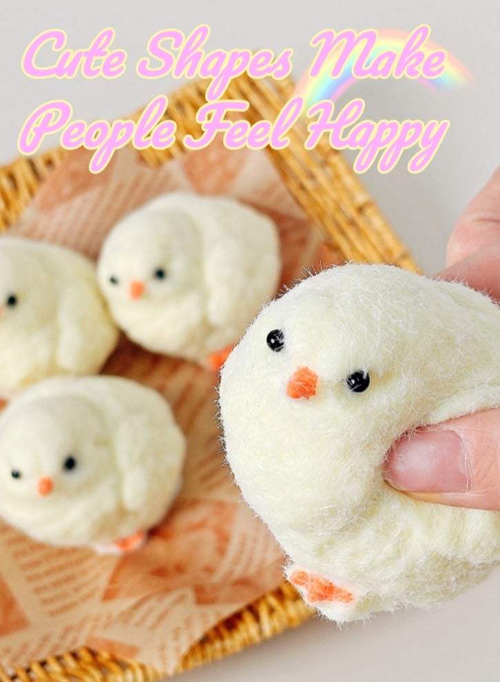 Lullaxx 2pcs soft parent-child chick stress relief toys, fun fidget sensory toys, cute soft squeeze toys, pinch stress relief toys, suitable for adults and children to relieve anxiety, ideal for stress relief, perfect desk accessories - Image 3