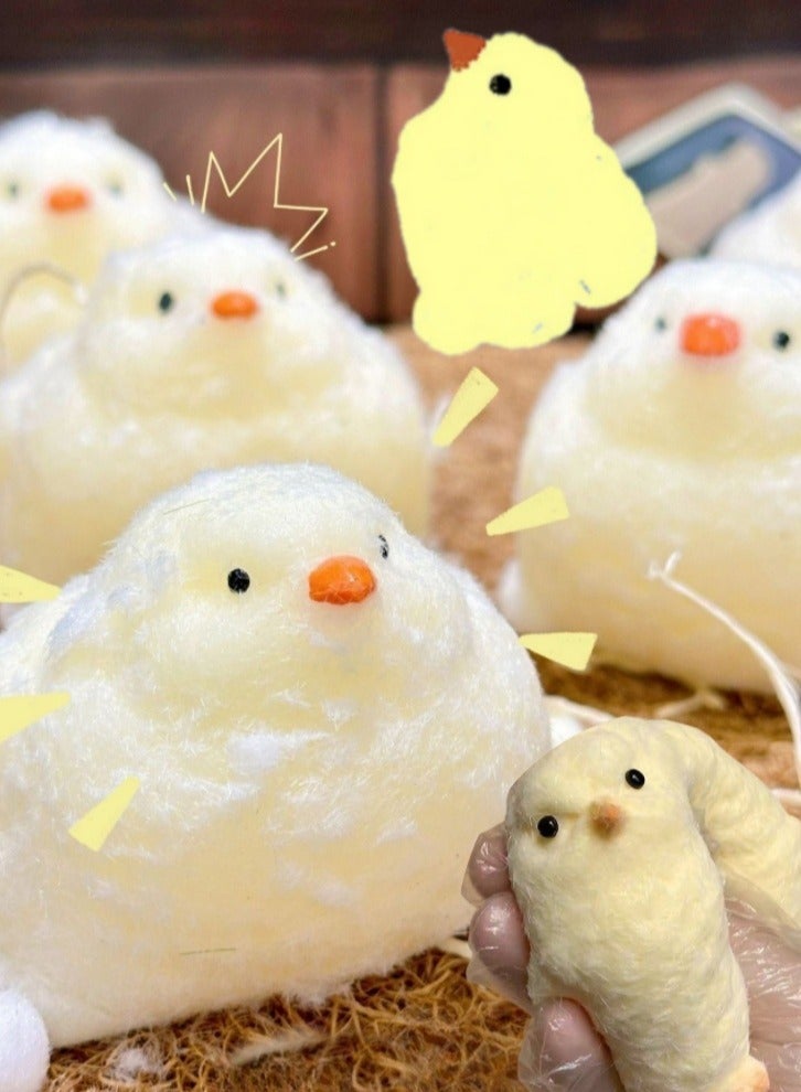Lullaxx 2pcs soft parent-child chick stress relief toys, fun fidget sensory toys, cute soft squeeze toys, pinch stress relief toys, suitable for adults and children to relieve anxiety, ideal for stress relief, perfect desk accessories - Image 2