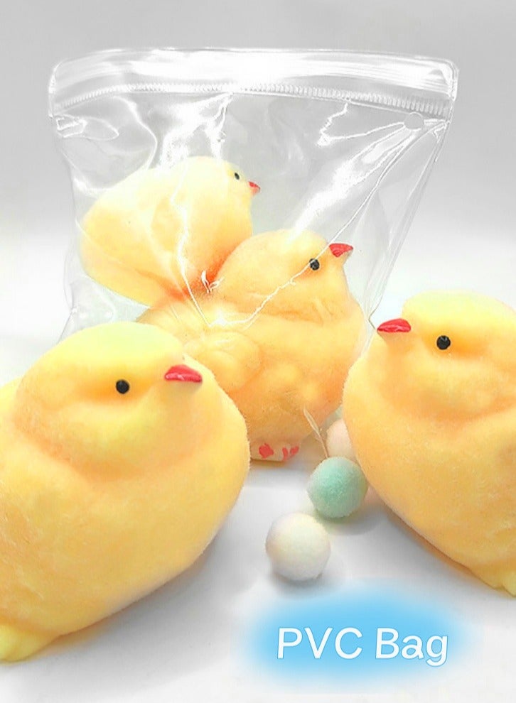 Lullaxx 2pcs soft parent-child chick stress relief toys, fun fidget sensory toys, cute soft squeeze toys, pinch stress relief toys, suitable for adults and children to relieve anxiety, ideal for stress relief, perfect desk accessories - Image 1