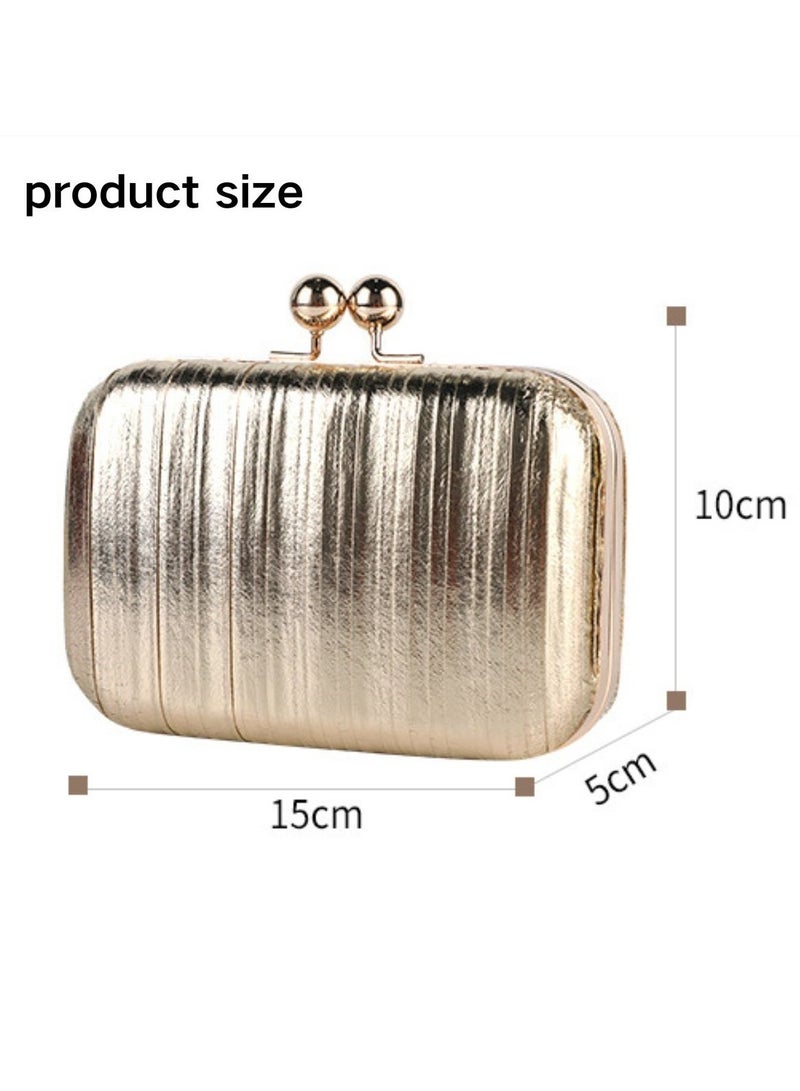 Miluraining Women Clutch Bag Evening Bag Purse Small Crossbody Bag PU Leather Material Handbag Shoulder Bag Satchel Bags Suitable for Party Prom Wedding  - Image 3