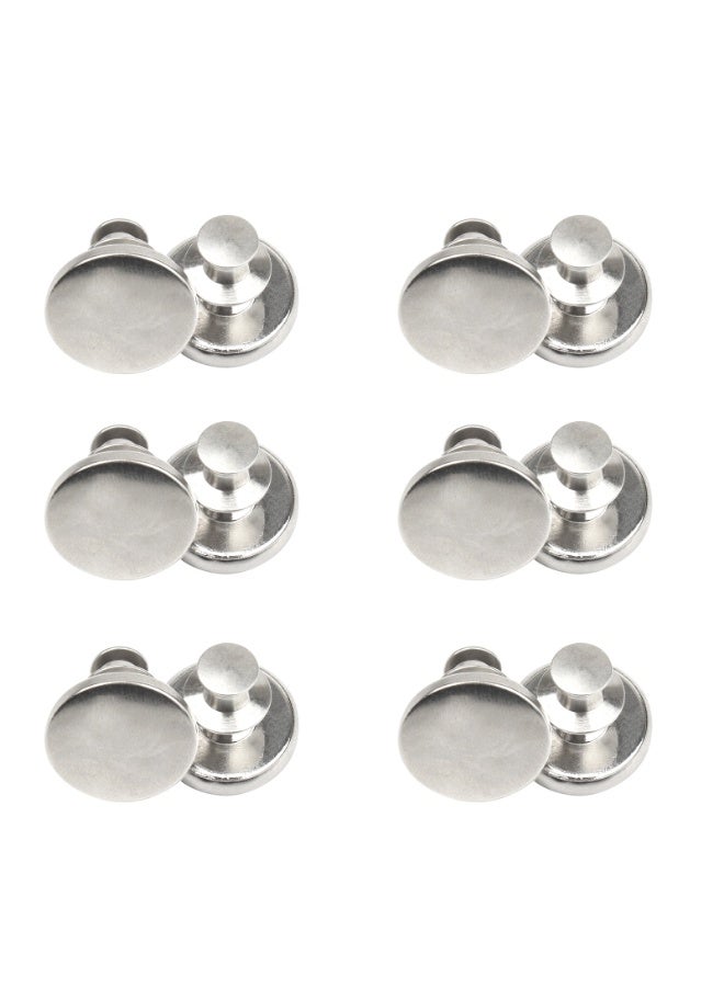 Jean Buttons pins, No Sew Instant Replacement Button，Adjustable 17mm Pants Buttons Kit, Set of 12  - Image 5