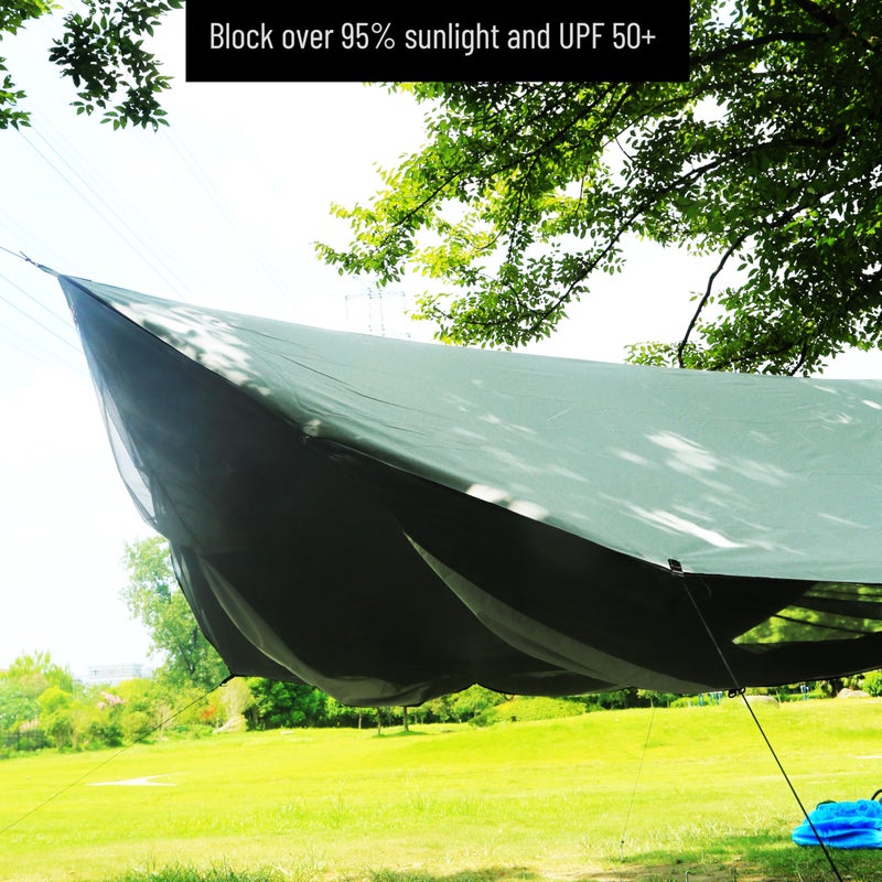 Preself Lightweight No Bug Screen House for Hammock, Canoe Picnics Backyards Backpacking Camping Beach in Summer (Dark Shade) - Image 4