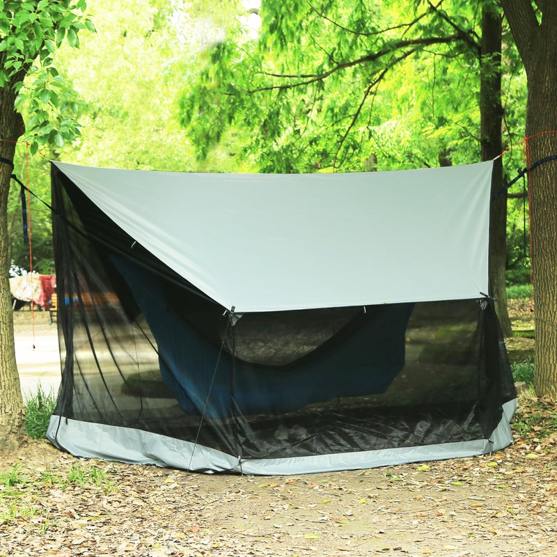 Preself Lightweight No Bug Screen House for Hammock, Canoe Picnics Backyards Backpacking Camping Beach in Summer (Dark Shade) - Image 1