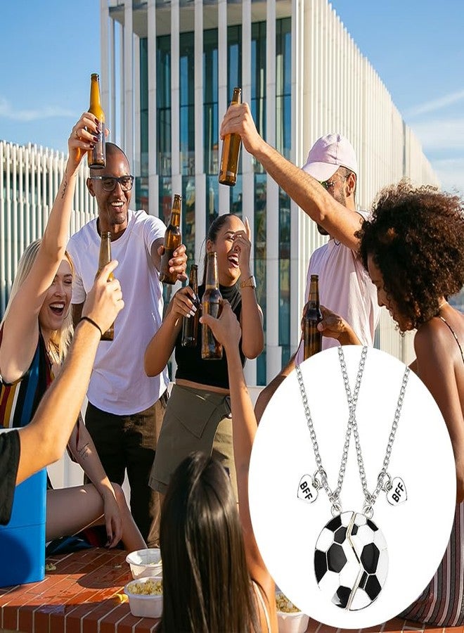 Xiyantiji Football Friendship Necklaces for 2 Best Friends Birthday Graduation Christmas Gifts forTeens Matching BFF Necklace Sport Soccer Themed Gifts for Boys Girls - Image 3