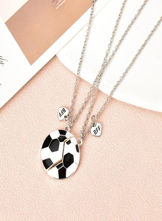 Xiyantiji Football Friendship Necklaces for 2 Best Friends Birthday Graduation Christmas Gifts forTeens Matching BFF Necklace Sport Soccer Themed Gifts for Boys Girls - Image 4