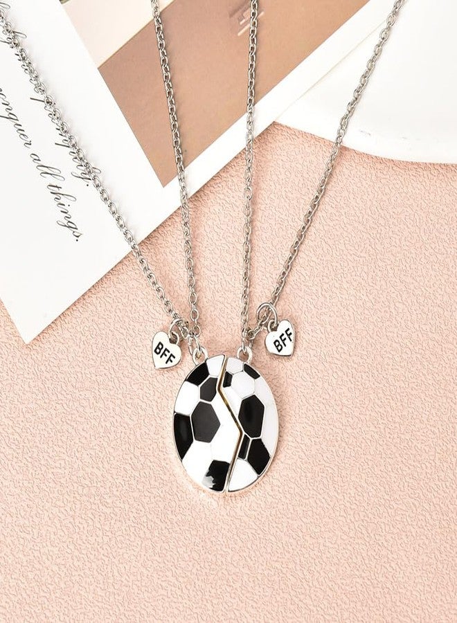 Xiyantiji Football Friendship Necklaces for 2 Best Friends Birthday Graduation Christmas Gifts forTeens Matching BFF Necklace Sport Soccer Themed Gifts for Boys Girls - Image 5
