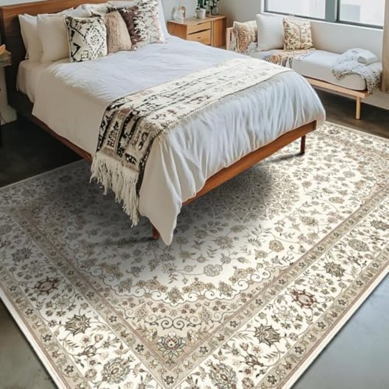 200x290cm Area Rugs, Luxury Arabic Carpet Soft Short Pile Rug for Villa Living Room, Carpets for Living Room, Non Slip rugs, Area Rug, Rugs for Bedroom, Indoor Home Decor Rugs - Image 3