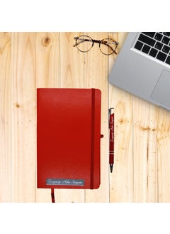Ada Lazer Personalized Leather Undated Agenda and Pen Set  - Image 1