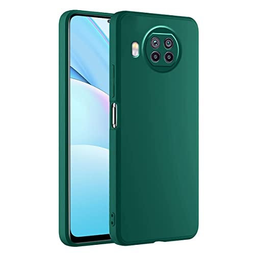 LIRAMARK Silicone Soft Back Cover Case for Xiaomi Mi 10i 5G / Mi 10T Lite 5G (Silicone Green) - Image 1