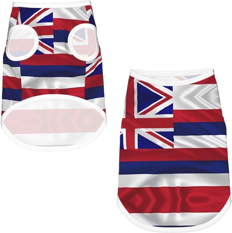Flag of Hawaii American Print Pet Clothes for Small Dogs and Cats – Soft Cotton Dog Pajamas, Cat Outfit, for Chihuahuas, Dachshund Clothes, Puppy Clothes Large - Image 3