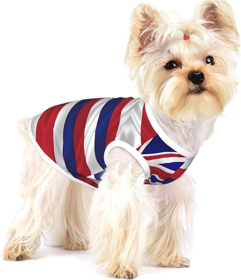 Flag of Hawaii American Print Pet Clothes for Small Dogs and Cats – Soft Cotton Dog Pajamas, Cat Outfit, for Chihuahuas, Dachshund Clothes, Puppy Clothes Large - Image 1